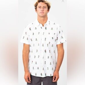 Rip curl Hula Palm Short Sleeve Shirt XL